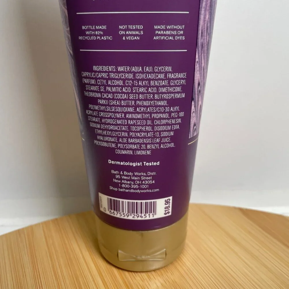 Bath & Body Works Sweet Whiskey Body Cream 8 oz Shea Butter Hyaluronic Acid